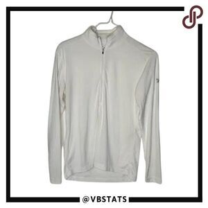 REI Men's UPF 50+ 1/4 Zip White Long Sleeve Outdoor Adventure Top in size Medium